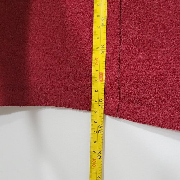 Kut From The Kloth Women's Red Capped Sleeve V-Neck Knee Length Dress Size Small - Picture 8 of 9